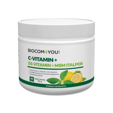 Biocom C-Vitamin+D3-Vitamin+MSM Italpor165 g