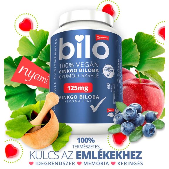 Nani BILO Memória támogató gyümölcszselé Ginkgo Biloba kivonattal