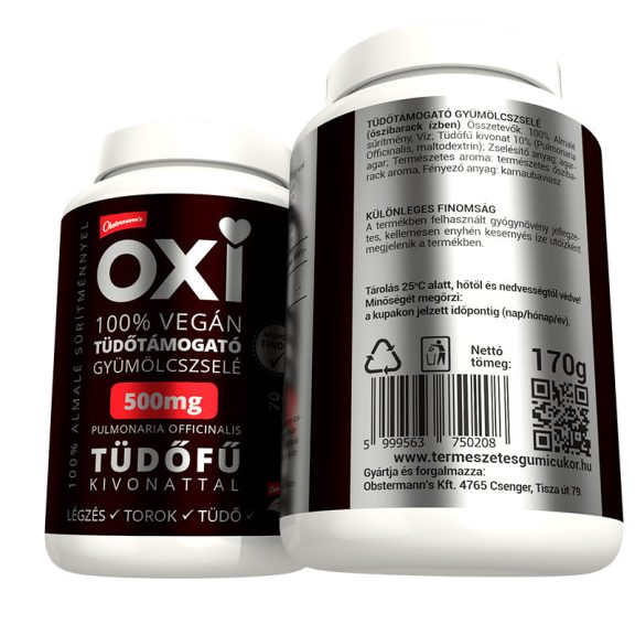Nani OXI Tüdőtámogató gyümölcszselé (70db) Orvosi Tüdőfűvel – több, mint 1 havi adag