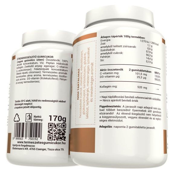 Nani PEPTAN PORC ízületvédő gumivitamin (70db) PEPTAN kollagénnel – több, mint 1 havi adag